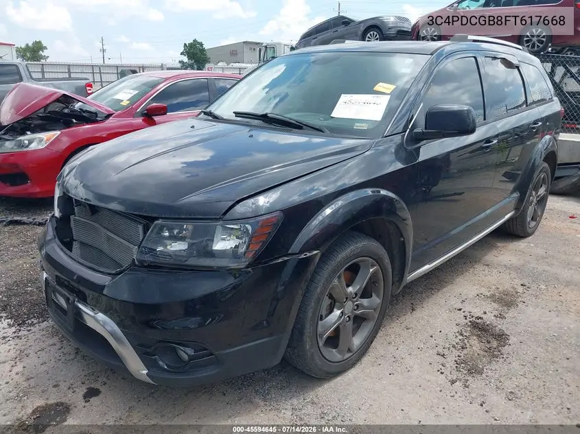 2015 Dodge Journey Crossroad VIN: 3C4PDCGB8FT617668 Lot: 45594645