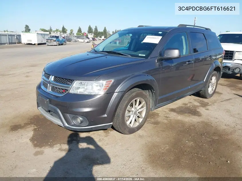 2015 Dodge Journey Sxt VIN: 3C4PDCBG6FT616621 Lot: 45608837