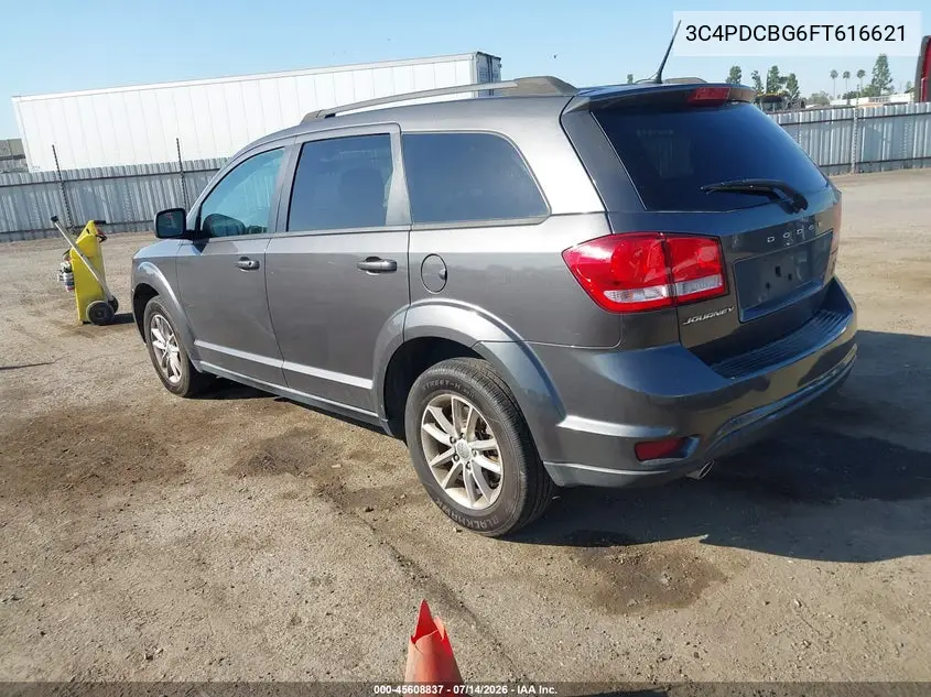 2015 Dodge Journey Sxt VIN: 3C4PDCBG6FT616621 Lot: 45608837