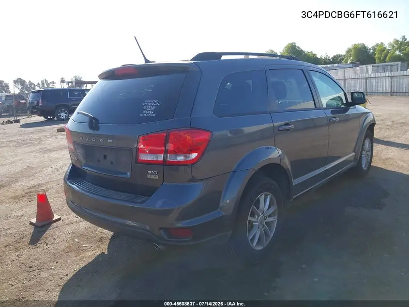 2015 Dodge Journey Sxt VIN: 3C4PDCBG6FT616621 Lot: 45608837