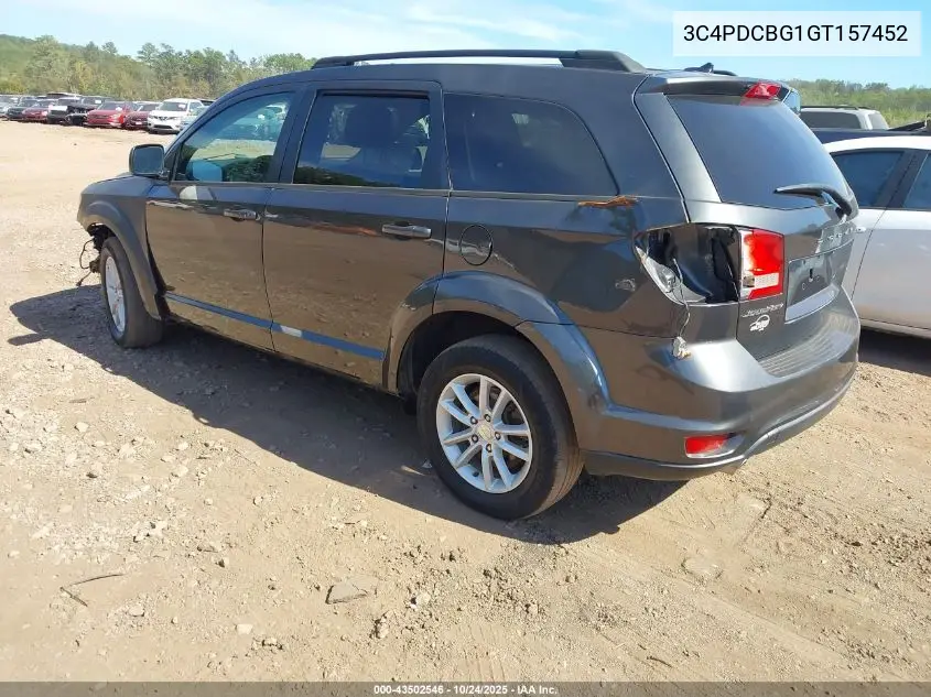 3C4PDCBG1GT157452 2016 Dodge Journey Sxt
