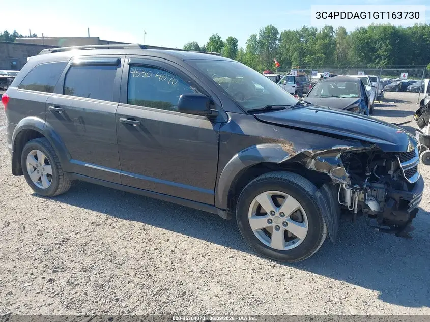 2016 Dodge Journey Se VIN: 3C4PDDAG1GT163730 Lot: 45304070