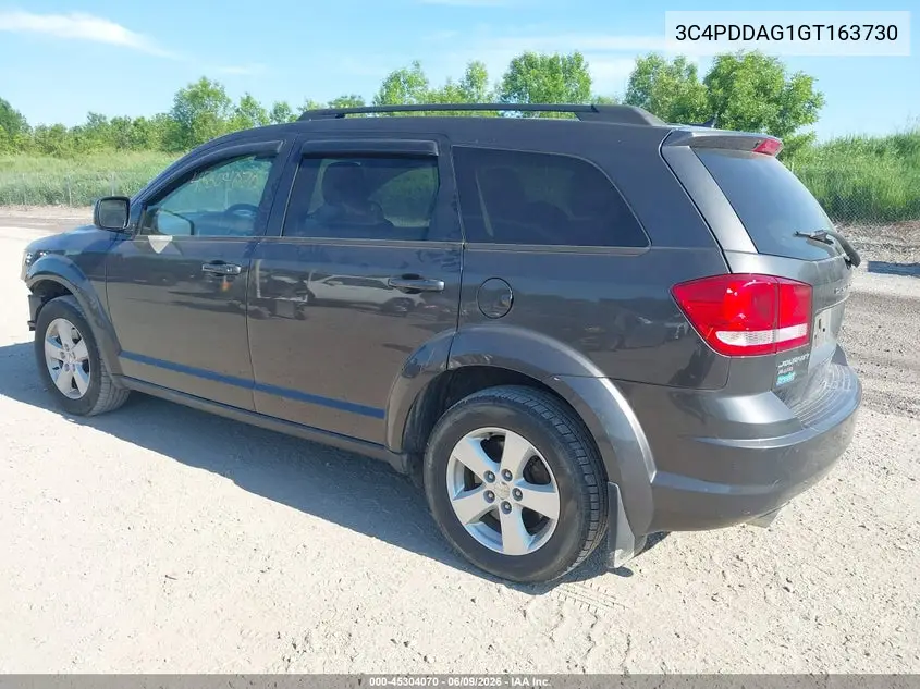 2016 Dodge Journey Se VIN: 3C4PDDAG1GT163730 Lot: 45304070