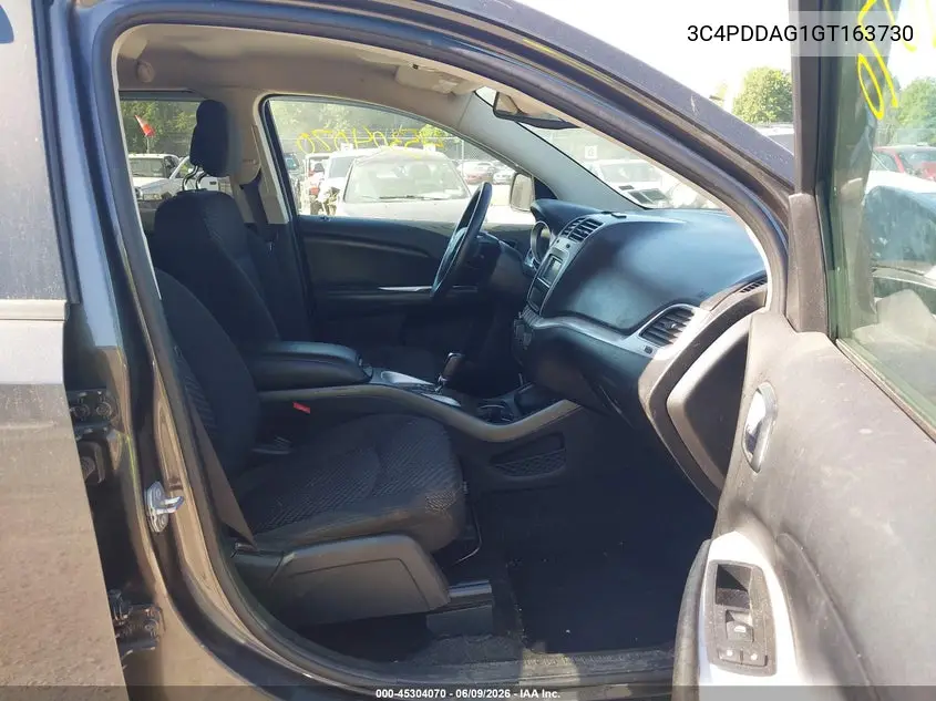 2016 Dodge Journey Se VIN: 3C4PDDAG1GT163730 Lot: 45304070