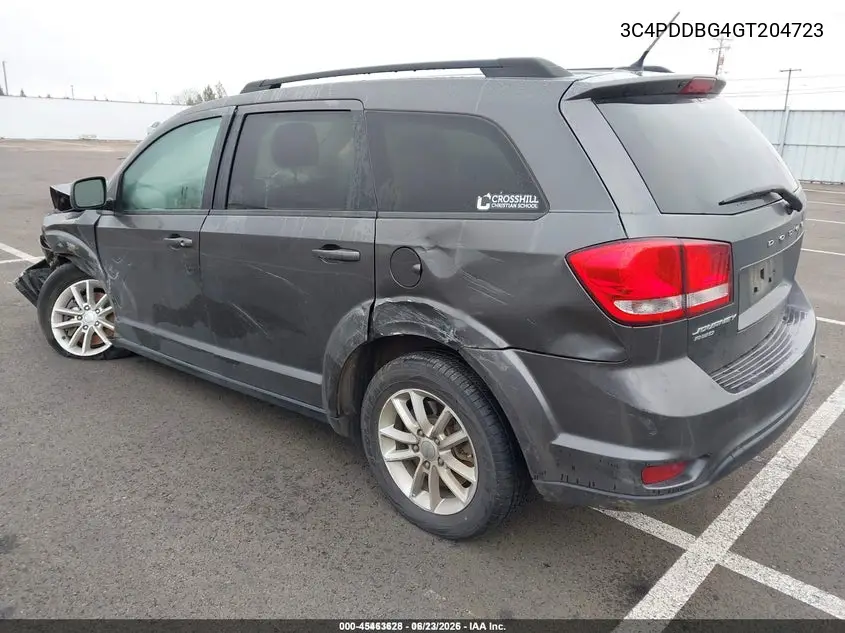 3C4PDDBG4GT204723 2016 Dodge Journey Sxt