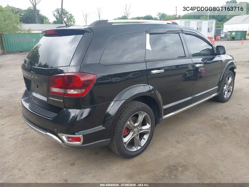 2016 Dodge Journey Crossroad VIN: 3C4PDDGG8GT163716 Lot: 45565536