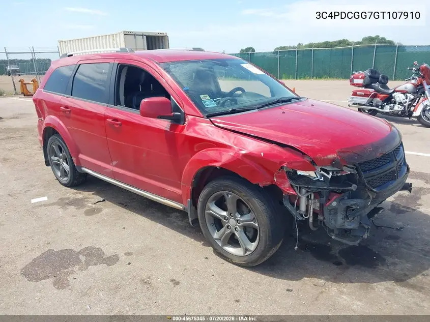 2016 Dodge Journey Crossroad Plus VIN: 3C4PDCGG7GT107910 Lot: 45675345