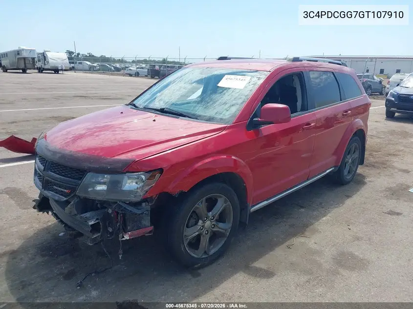 2016 Dodge Journey Crossroad Plus VIN: 3C4PDCGG7GT107910 Lot: 45675345