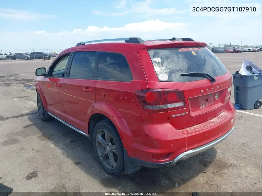 2016 Dodge Journey Crossroad Plus VIN: 3C4PDCGG7GT107910 Lot: 45675345