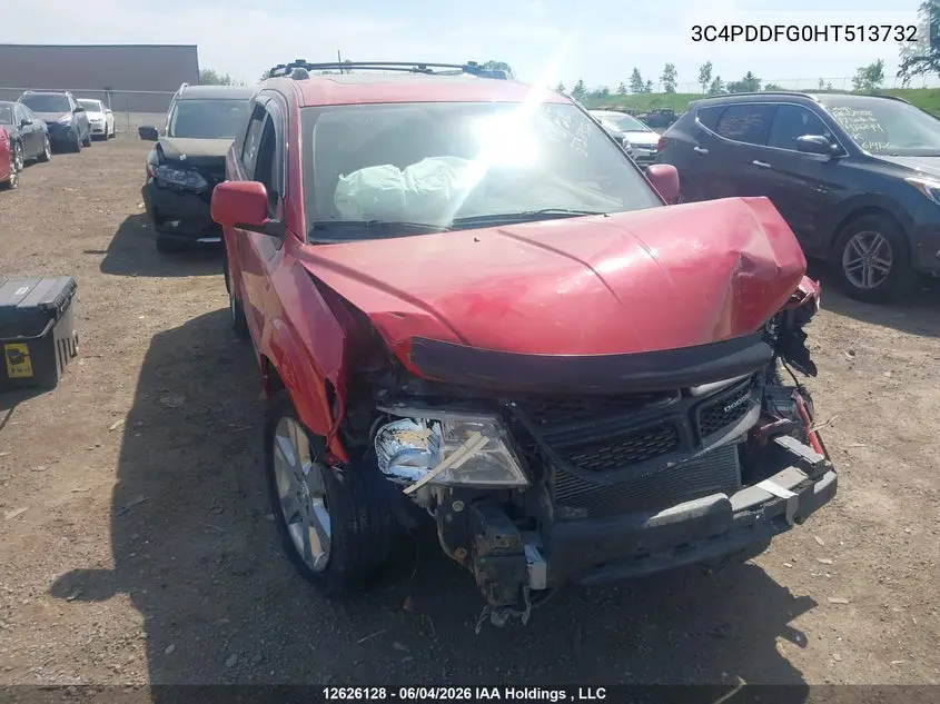 2017 Dodge Journey Gt VIN: 3C4PDDFG0HT513732 Lot: 12626128