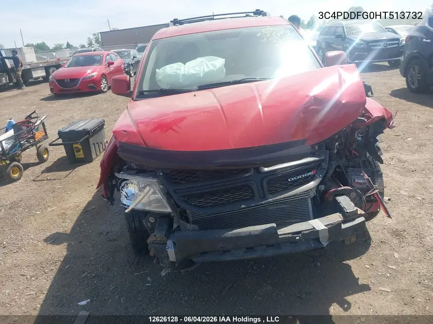 2017 Dodge Journey Gt VIN: 3C4PDDFG0HT513732 Lot: 12626128