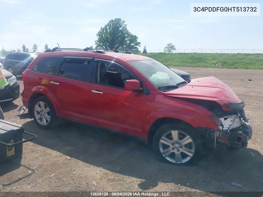 2017 Dodge Journey Gt VIN: 3C4PDDFG0HT513732 Lot: 12626128