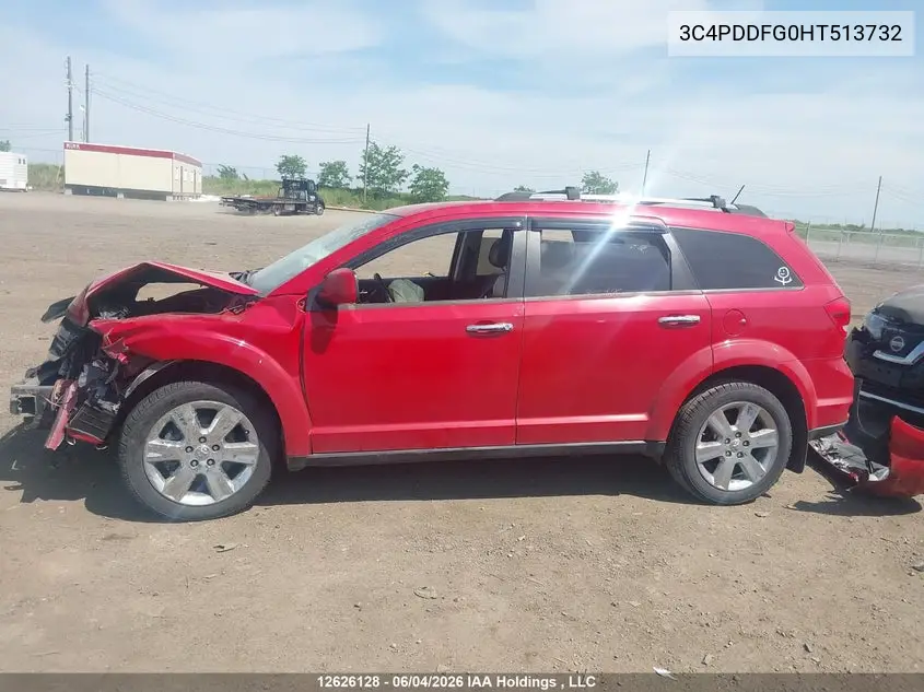 2017 Dodge Journey Gt VIN: 3C4PDDFG0HT513732 Lot: 12626128