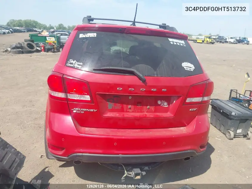 2017 Dodge Journey Gt VIN: 3C4PDDFG0HT513732 Lot: 12626128