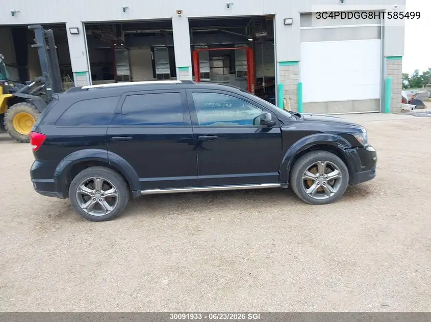 2017 Dodge Journey Crossroad VIN: 3C4PDDGG8HT585499 Lot: 30091933