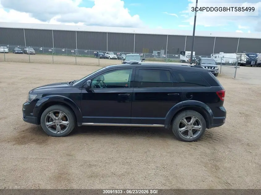 2017 Dodge Journey Crossroad VIN: 3C4PDDGG8HT585499 Lot: 30091933