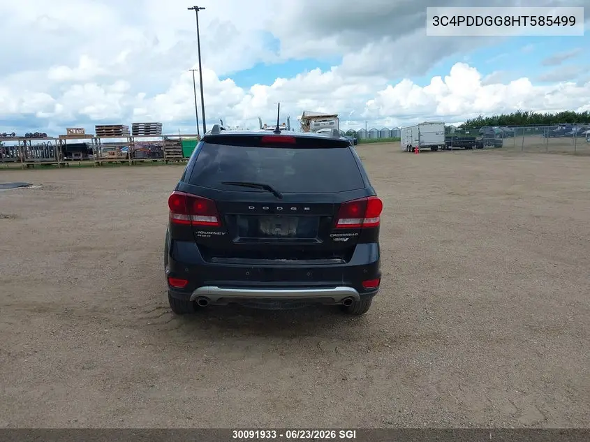 2017 Dodge Journey Crossroad VIN: 3C4PDDGG8HT585499 Lot: 30091933