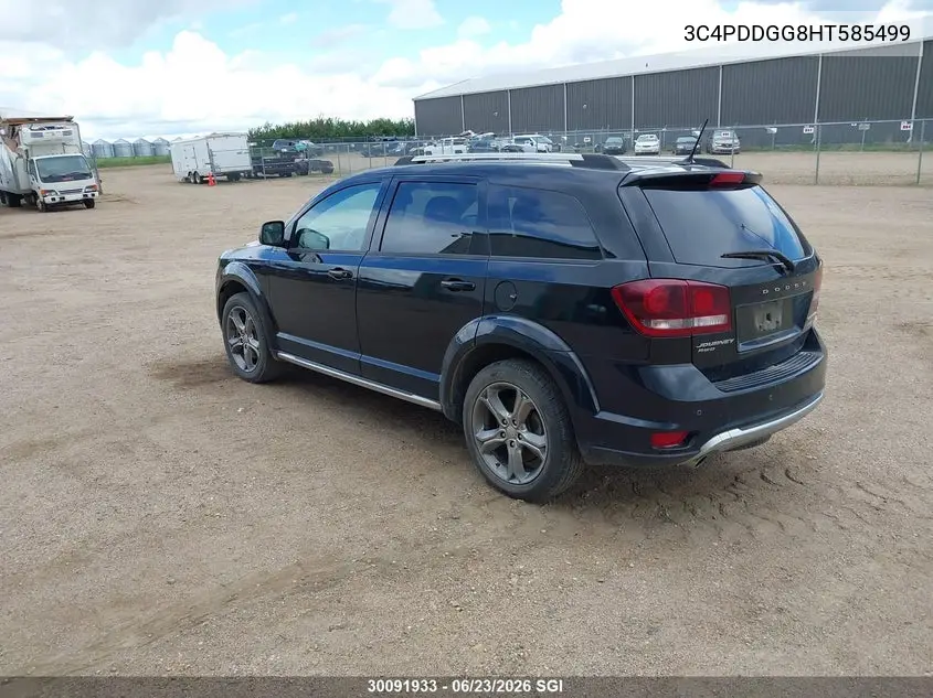 2017 Dodge Journey Crossroad VIN: 3C4PDDGG8HT585499 Lot: 30091933