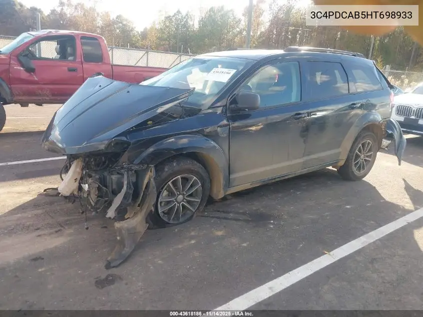 3C4PDCAB5HT698933 2017 Dodge Journey Se