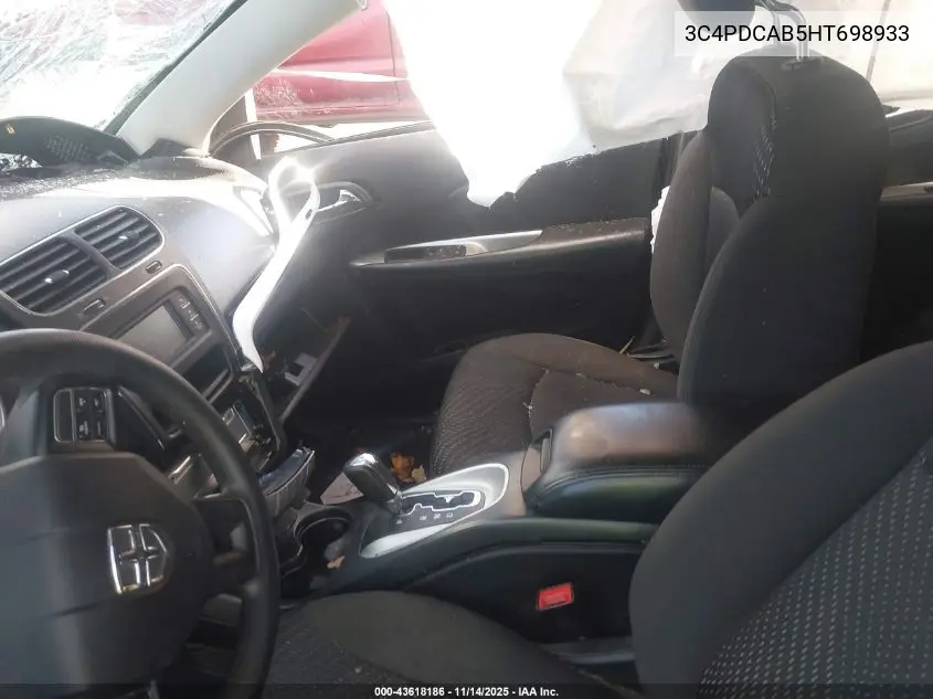 3C4PDCAB5HT698933 2017 Dodge Journey Se