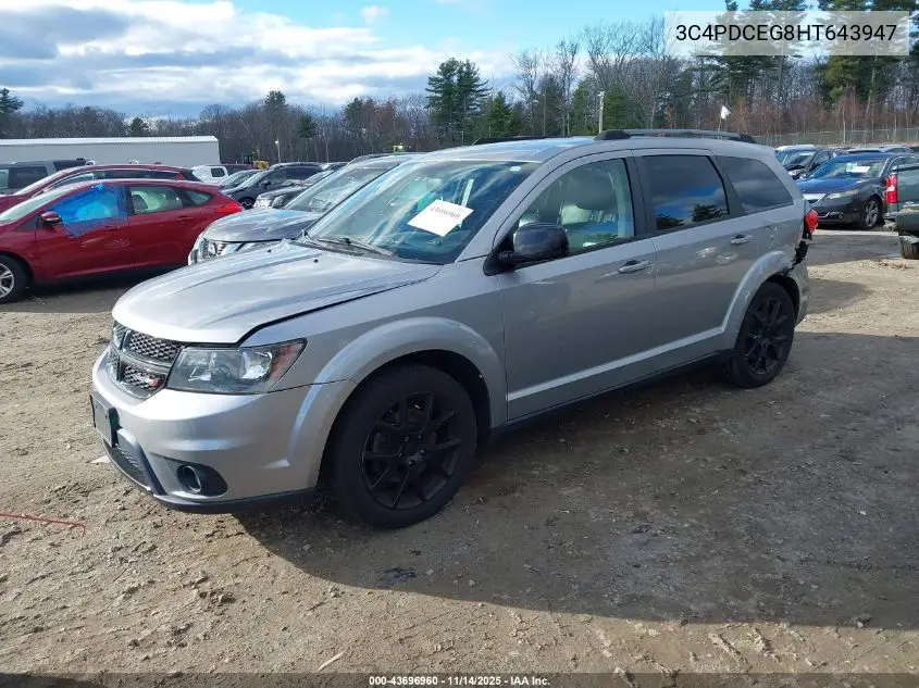 3C4PDCEG8HT643947 2017 Dodge Journey Gt