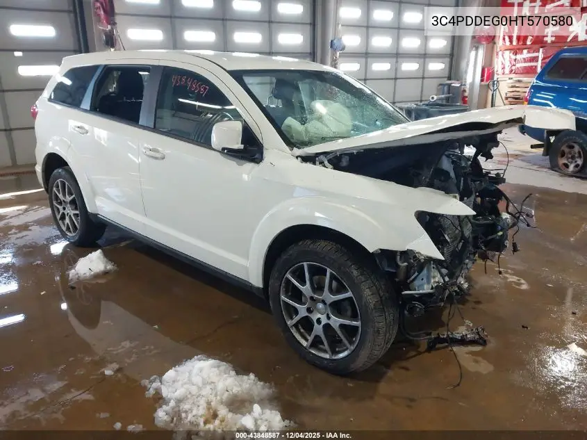 3C4PDDEG0HT570580 2017 Dodge Journey Gt Awd