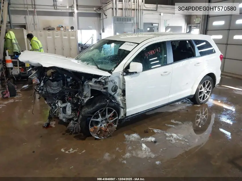 3C4PDDEG0HT570580 2017 Dodge Journey Gt Awd