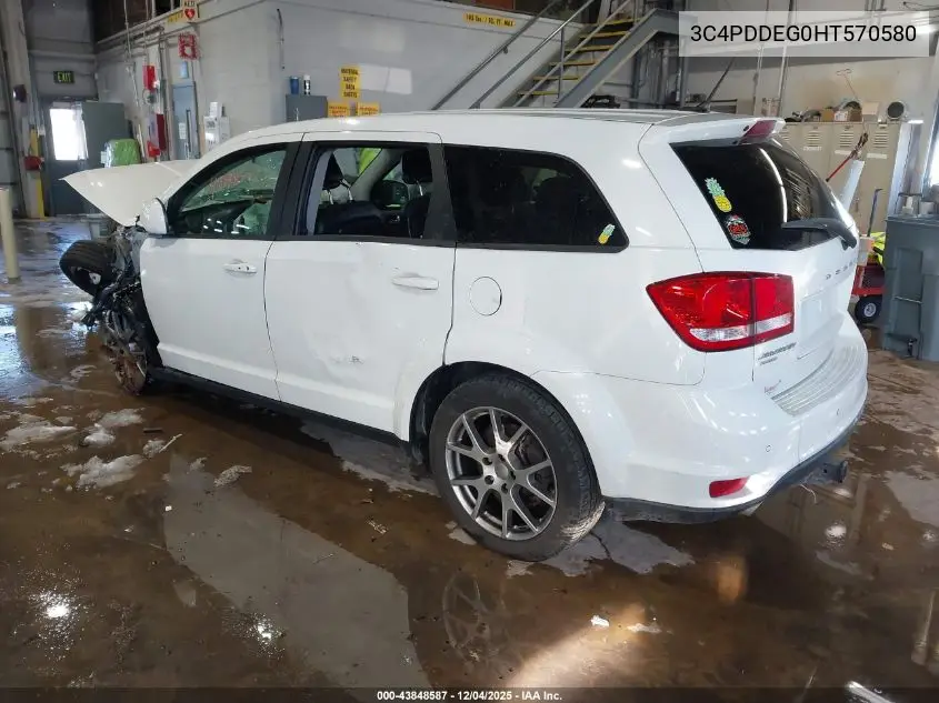 3C4PDDEG0HT570580 2017 Dodge Journey Gt Awd