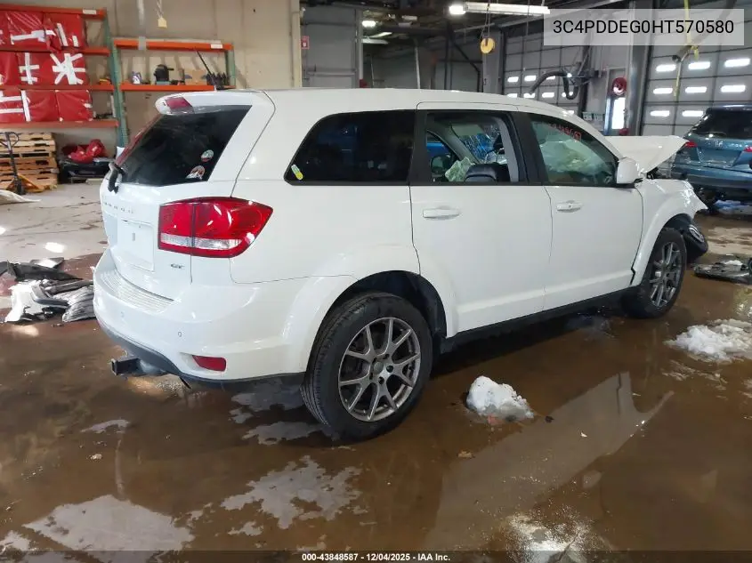 3C4PDDEG0HT570580 2017 Dodge Journey Gt Awd