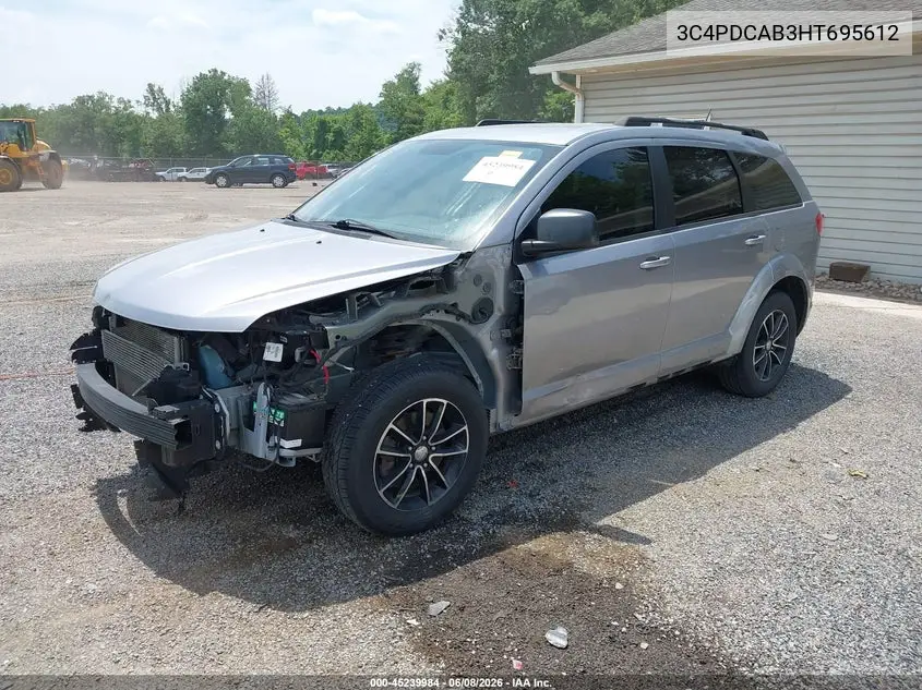 2017 Dodge Journey Se VIN: 3C4PDCAB3HT695612 Lot: 45239984