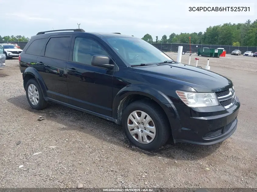2017 Dodge Journey Se VIN: 3C4PDCAB6HT525731 Lot: 45323842