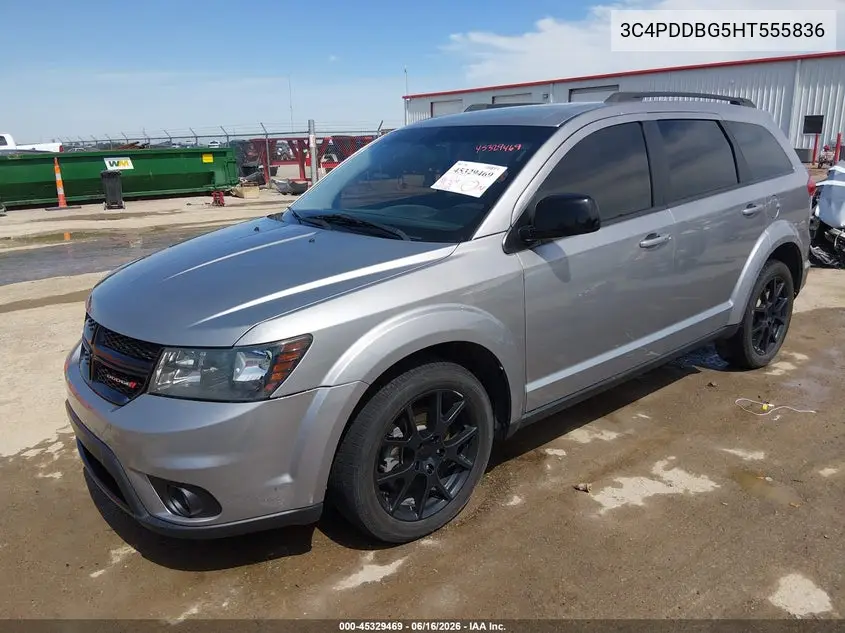 2017 Dodge Journey Sxt Awd VIN: 3C4PDDBG5HT555836 Lot: 45329469
