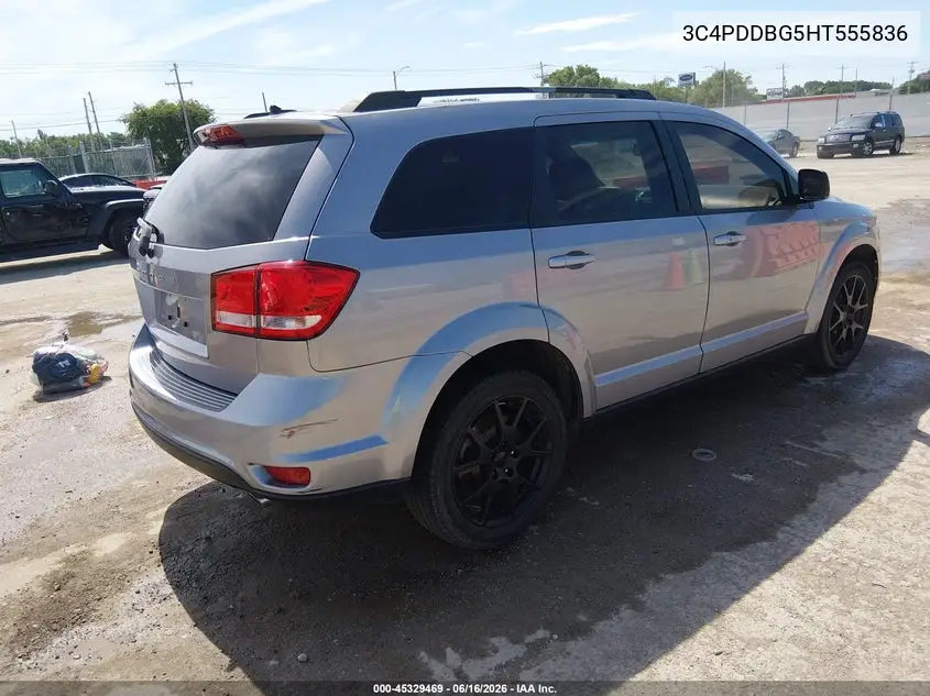 2017 Dodge Journey Sxt Awd VIN: 3C4PDDBG5HT555836 Lot: 45329469