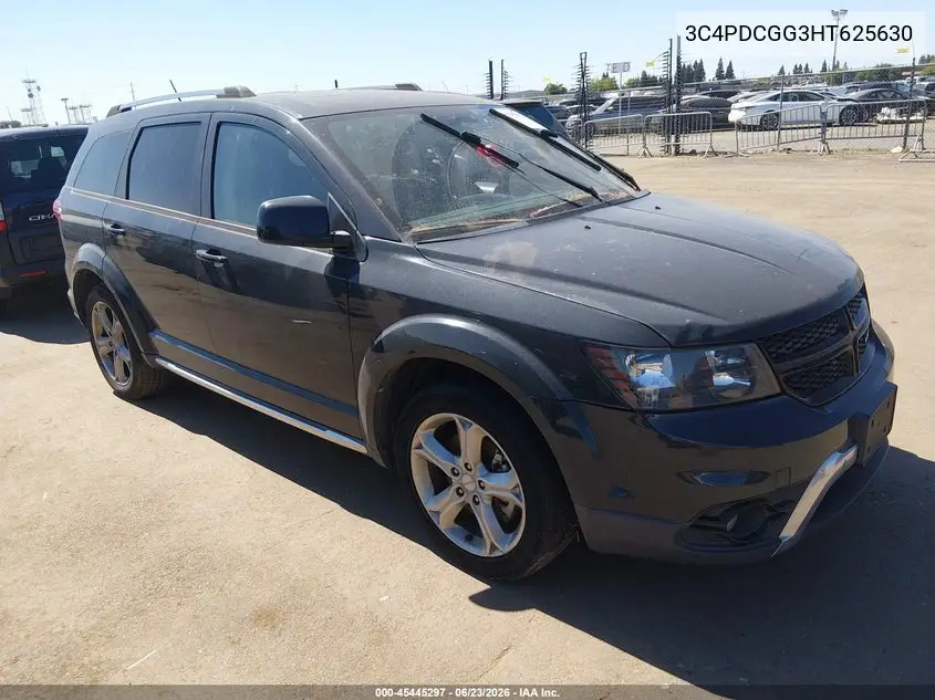 2017 Dodge Journey Crossroad VIN: 3C4PDCGG3HT625630 Lot: 45445297