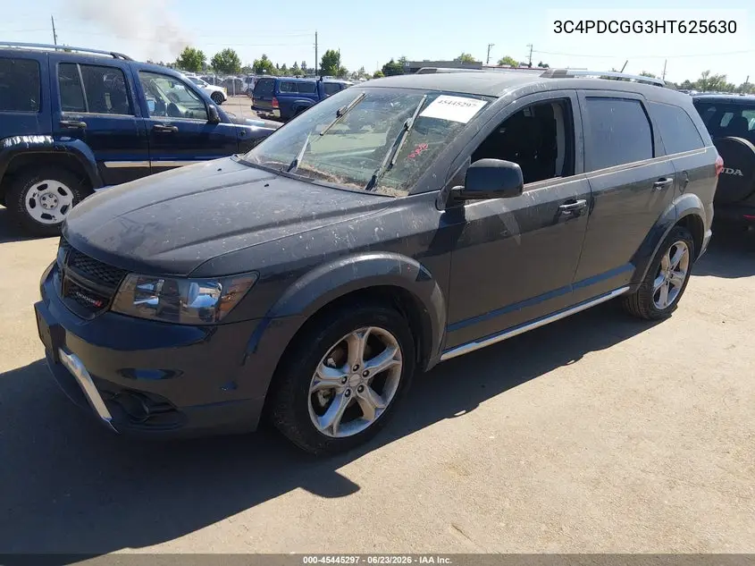 2017 Dodge Journey Crossroad VIN: 3C4PDCGG3HT625630 Lot: 45445297