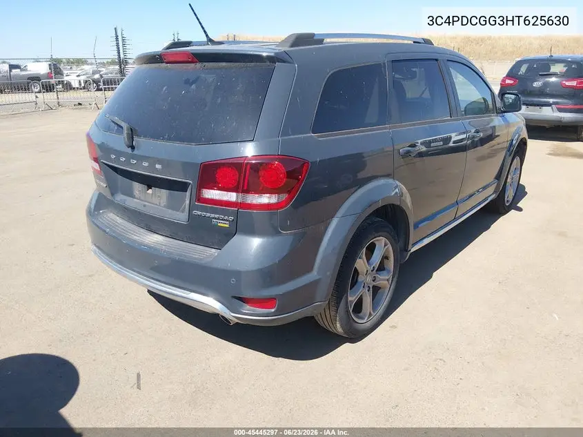 2017 Dodge Journey Crossroad VIN: 3C4PDCGG3HT625630 Lot: 45445297
