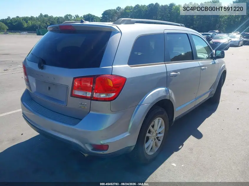 2017 Dodge Journey Sxt VIN: 3C4PDCBG0HT591220 Lot: 45452783