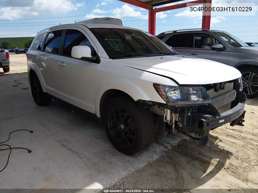 2017 Dodge Journey Gt Awd VIN: 3C4PDDEG3HT610229 Lot: 45454917