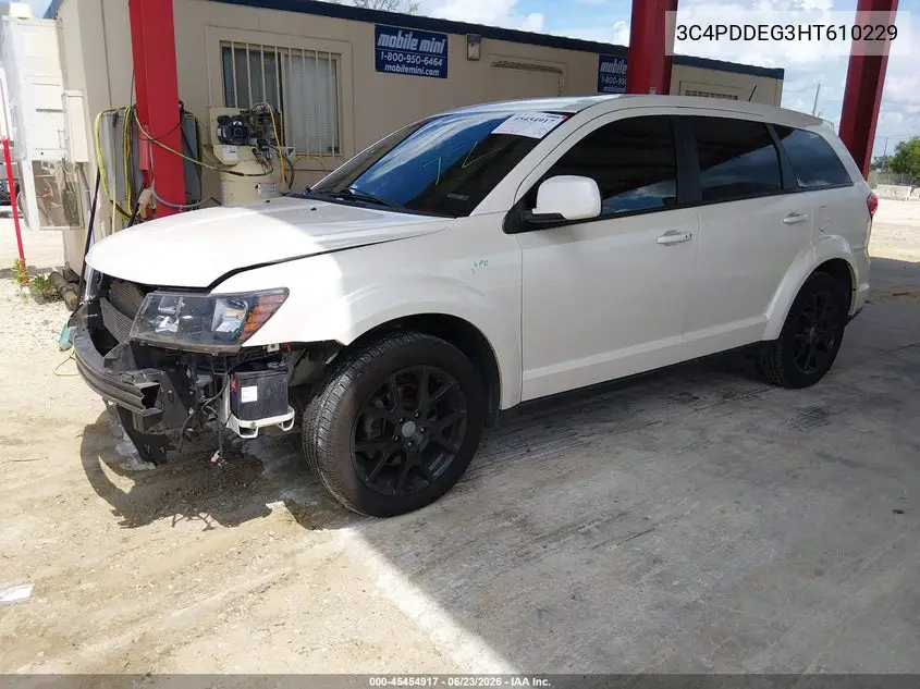 2017 Dodge Journey Gt Awd VIN: 3C4PDDEG3HT610229 Lot: 45454917
