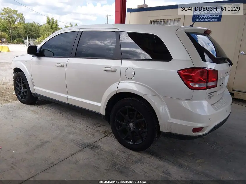 2017 Dodge Journey Gt Awd VIN: 3C4PDDEG3HT610229 Lot: 45454917