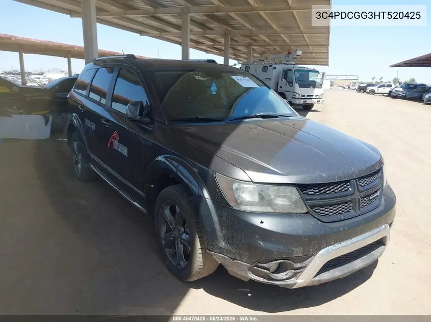2017 Dodge Journey Crossroad Plus VIN: 3C4PDCGG3HT520425 Lot: 45470425