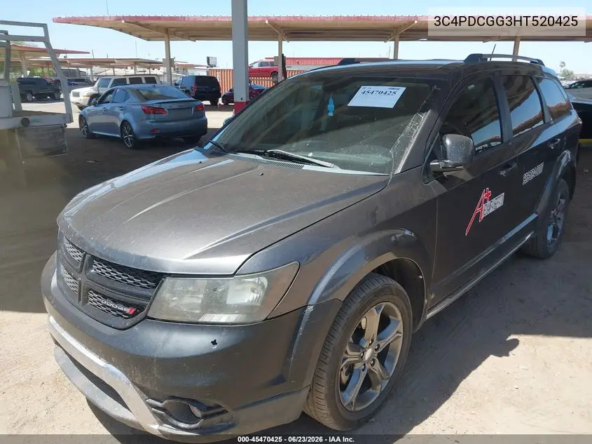 2017 Dodge Journey Crossroad Plus VIN: 3C4PDCGG3HT520425 Lot: 45470425