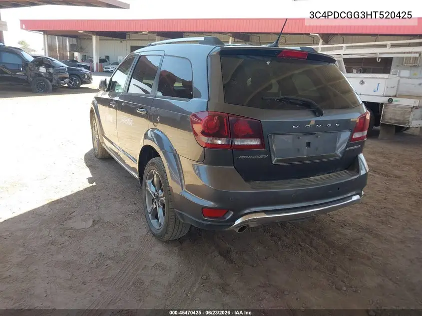 2017 Dodge Journey Crossroad Plus VIN: 3C4PDCGG3HT520425 Lot: 45470425