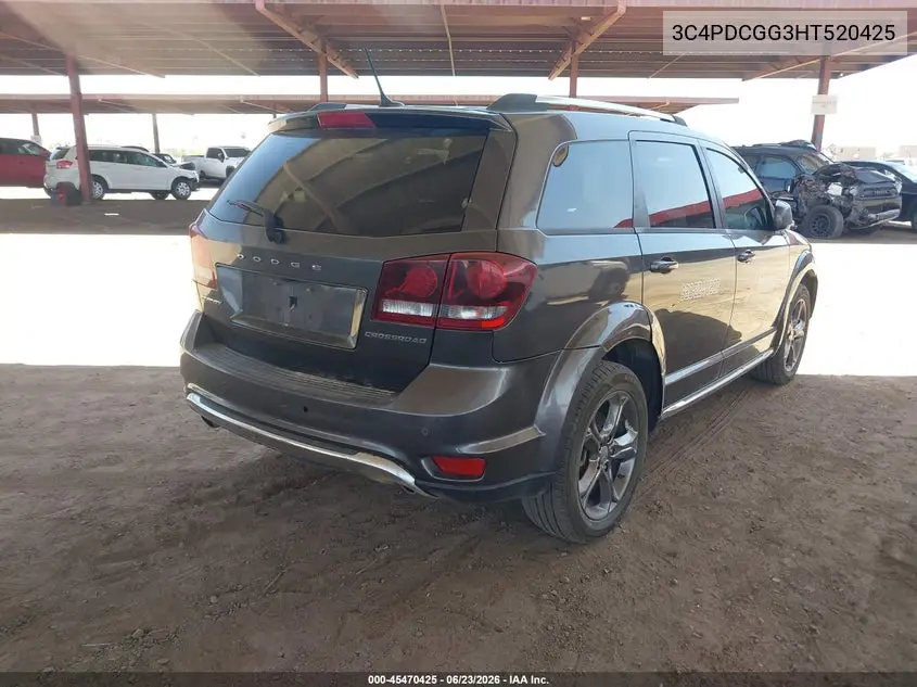 2017 Dodge Journey Crossroad Plus VIN: 3C4PDCGG3HT520425 Lot: 45470425