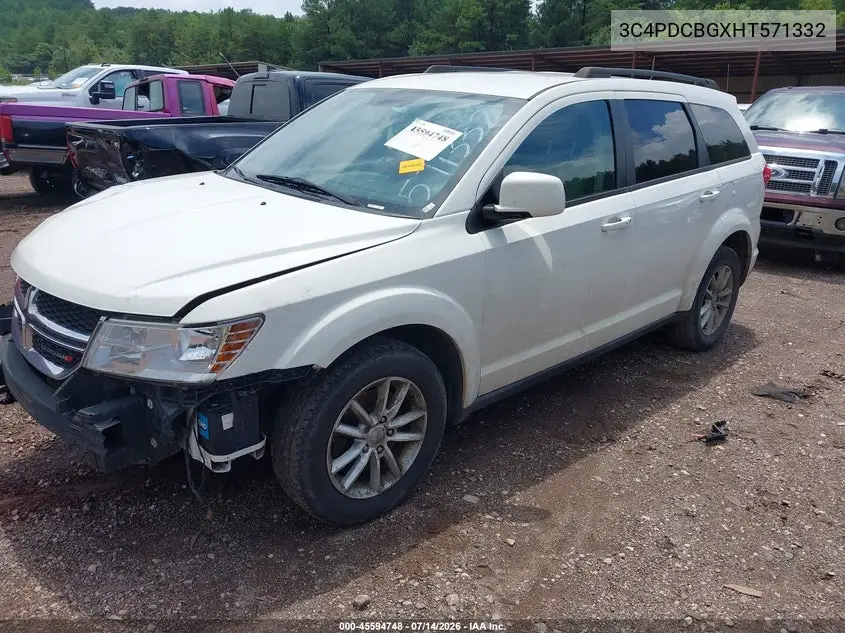 2017 Dodge Journey Sxt VIN: 3C4PDCBGXHT571332 Lot: 45594748