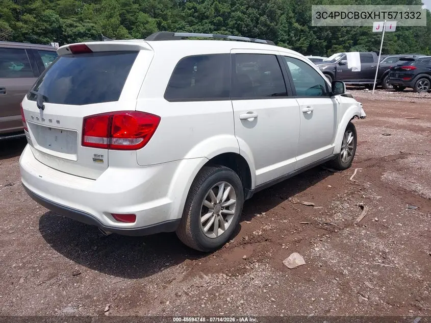 2017 Dodge Journey Sxt VIN: 3C4PDCBGXHT571332 Lot: 45594748