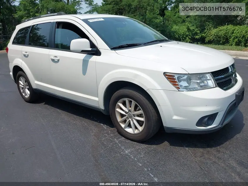 2017 Dodge Journey Sxt VIN: 3C4PDCBG1HT576676 Lot: 45638539