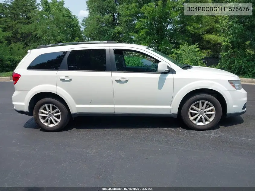 2017 Dodge Journey Sxt VIN: 3C4PDCBG1HT576676 Lot: 45638539