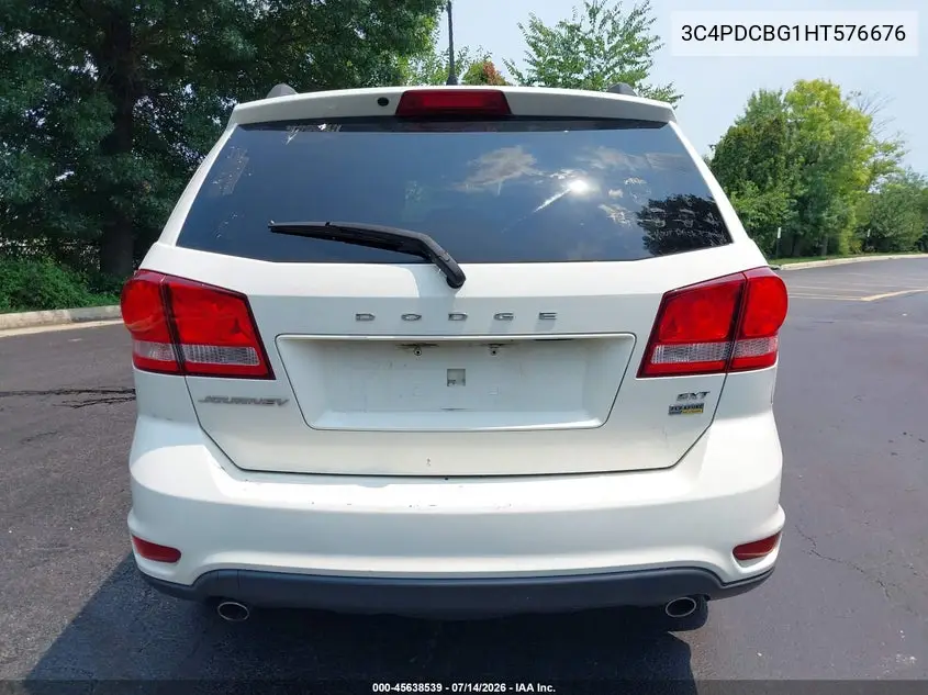 2017 Dodge Journey Sxt VIN: 3C4PDCBG1HT576676 Lot: 45638539