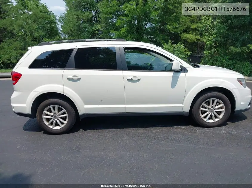 2017 Dodge Journey Sxt VIN: 3C4PDCBG1HT576676 Lot: 45638539